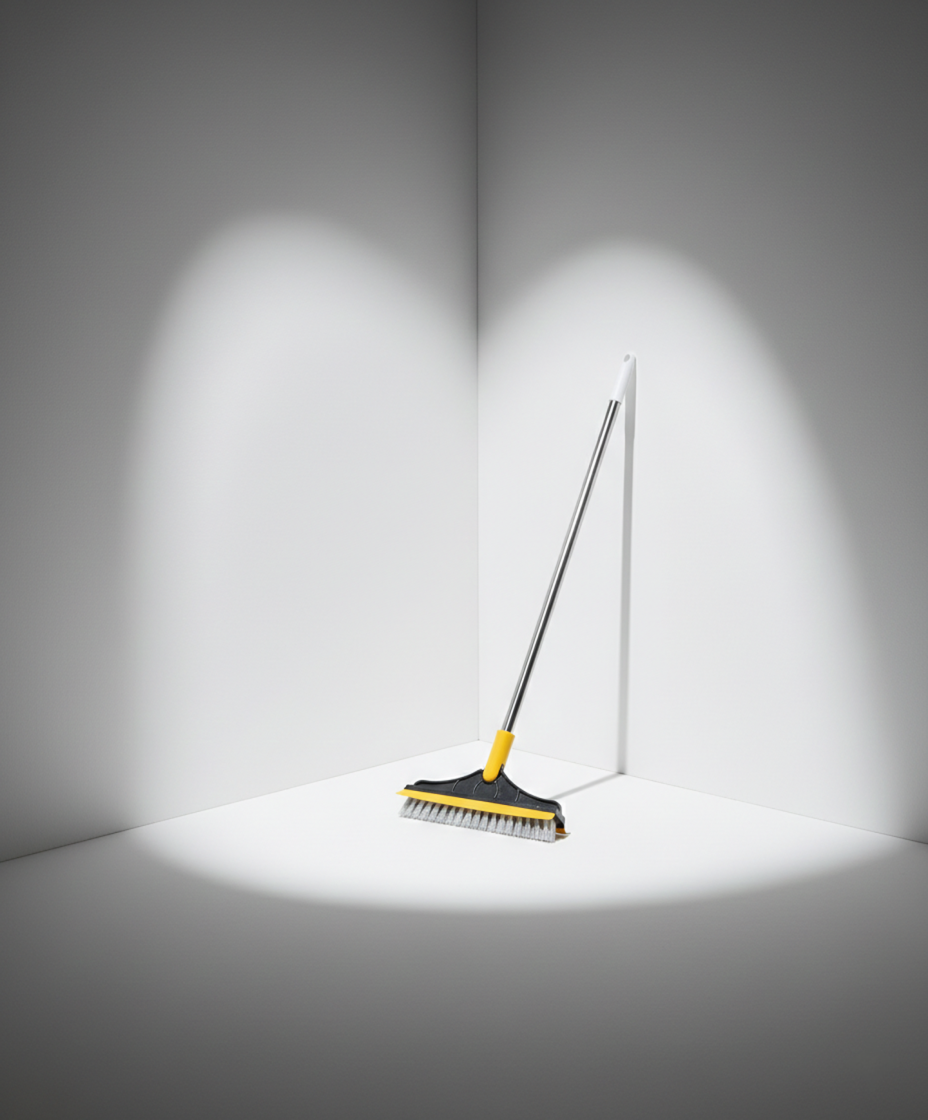Floor Brush- 2 In 1 Long Handle Wiper Floor Brush